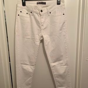 Levi white jean leggings